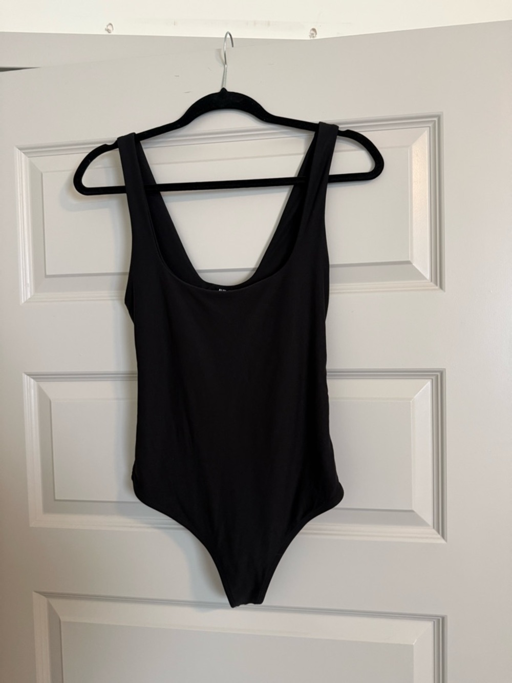 ALIX NYC Black Scoop Neck Bodysuit